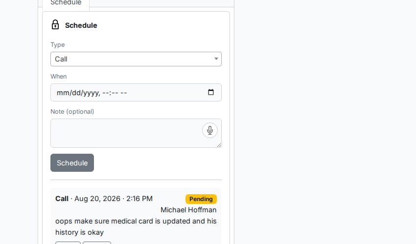Scheduled Follow-Up